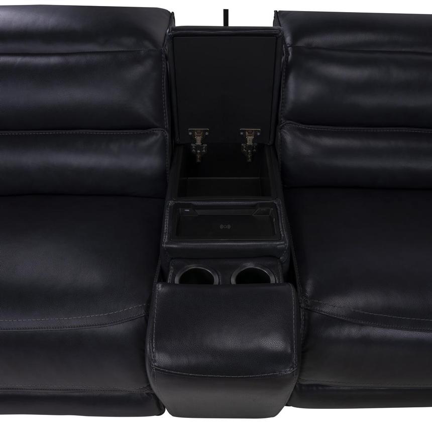 Cosmo II Blueberry Home Theater Leather Seating with 5PCS/3PWR  alternate image, 5 of 11 images.