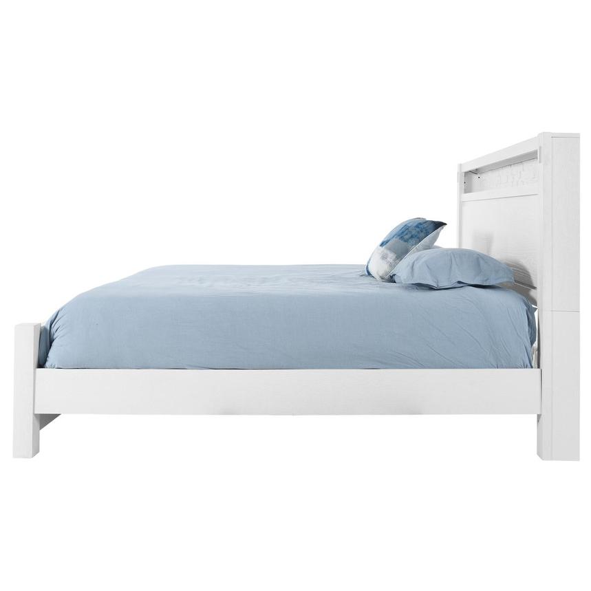 Roca White King Platform Bed w/Nightstands  alternate image, 6 of 23 images.