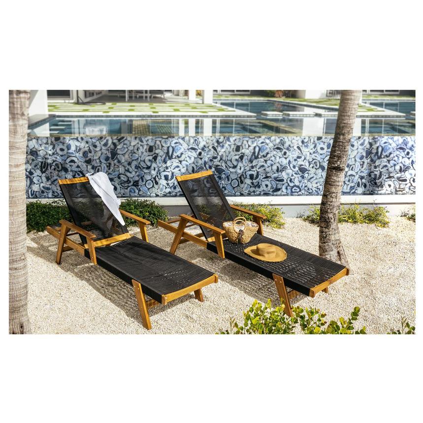 Laguna Black Chaise Lounge alternate image, 2 of 9 images.