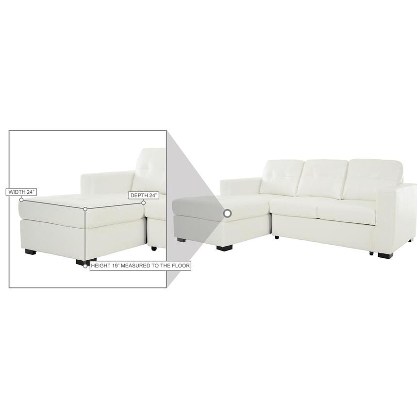Zander White II Sleeper w/Left Chaise alternate image, 10 of 11 images.