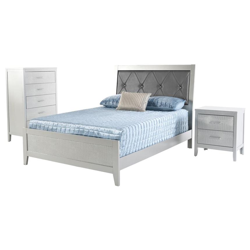 Olivia Twin Bed w/Chest & Nightstand  main image, 1 of 5 images.