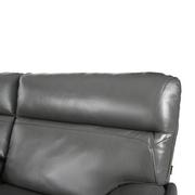 Benz Gray Leather Power Reclining Sectional with 4PCS/2PWR  alternate image, 7 of 10 images.