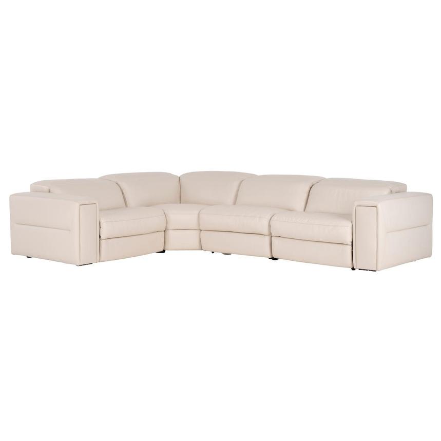 Trevor Leather Corner Sofa with 4PCS/2PWR  main image, 1 of 11 images.