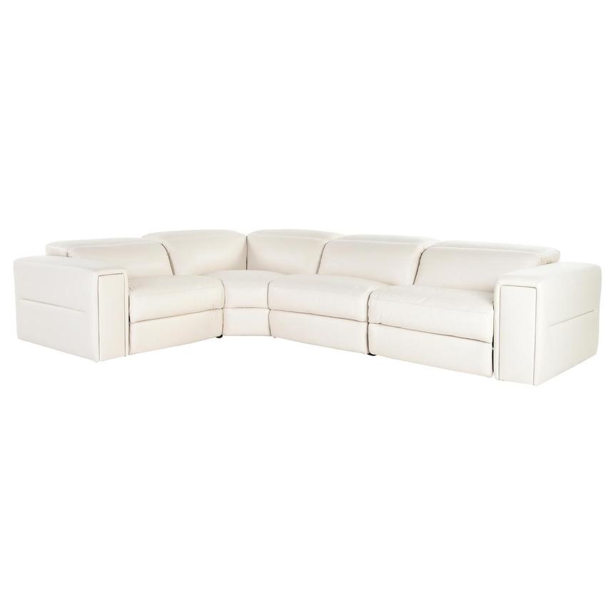 Trevor Leather Corner Sofa with 4PCS/2PWR  main image, 1 of 9 images.