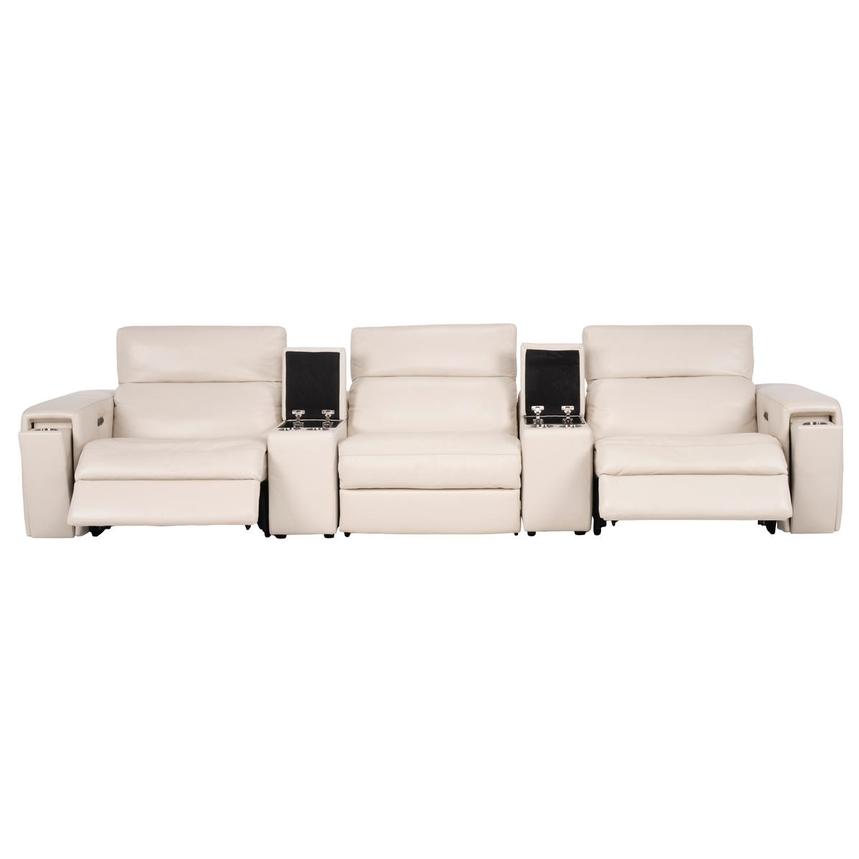 Trevor Home Theater Leather Seating with 5PCS/2PWR  alternate image, 3 of 12 images.