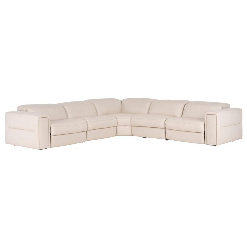 Trevor Leather Corner Sofa with 5PCS/2PWR  main image, 1 of 11 images.