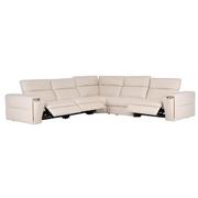 Trevor Leather Corner Sofa with 5PCS/3PWR  alternate image, 3 of 11 images.