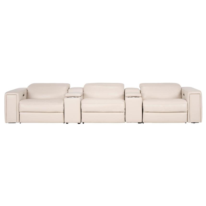 Trevor Home Theater Leather Seating with 5PCS/3PWR main image, 1 of 12 images.