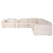 Trevor Leather Corner Sofa with 6PCS/3PWR  alternate image, 4 of 12 images.