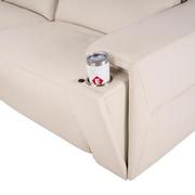 Trevor Leather Corner Sofa with 7PCS/3PWR  alternate image, 9 of 13 images.