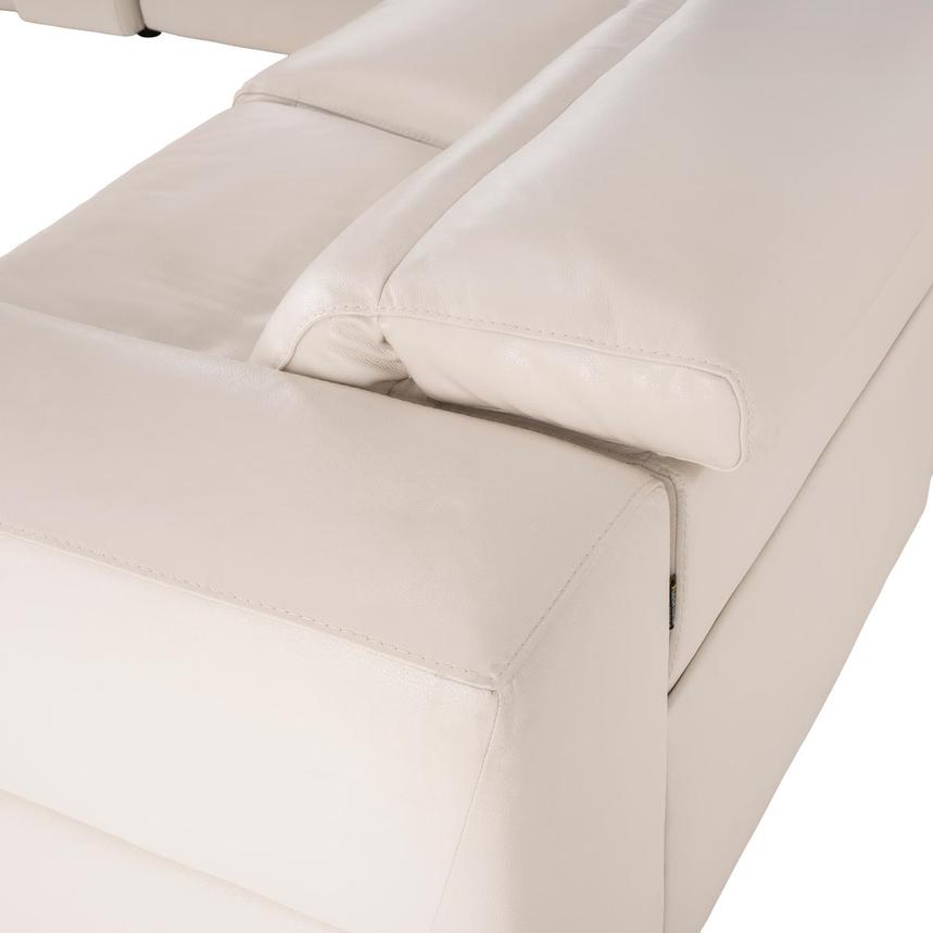 Trevor Leather Corner Sofa with 7PCS/3PWR alternate image, 7 of 13 images.