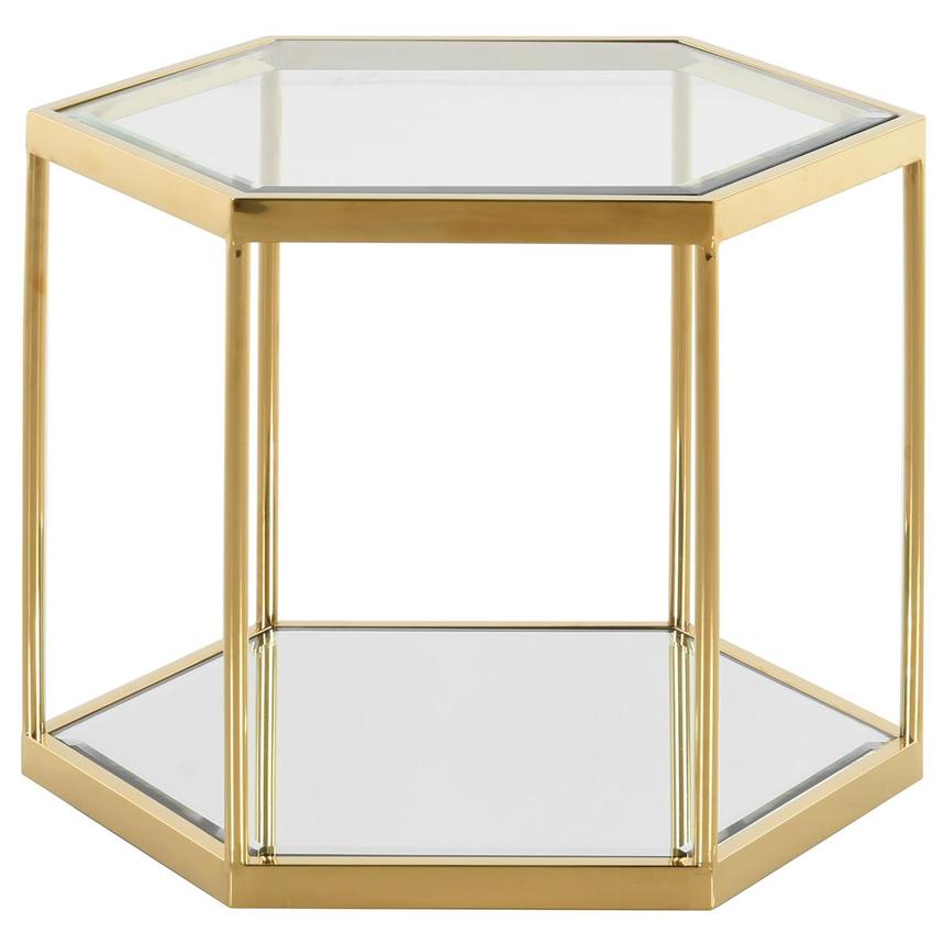 Hex Gold Side Table  El Dorado Furniture