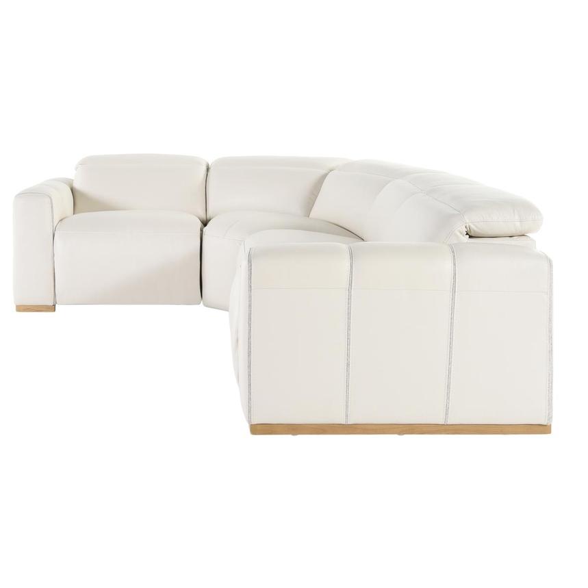 Galak Leather Power Reclining Sectional with 4PCS/2PWR alternate image, 4 of 6 images.