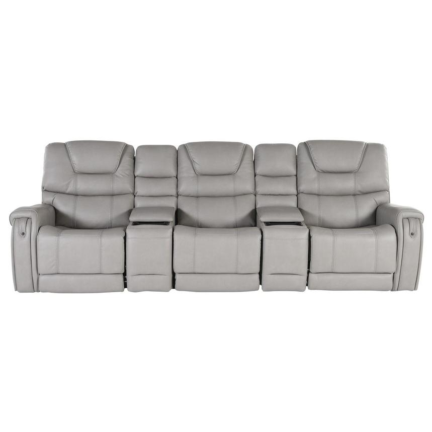 Capriccio Gray Home Theater Seating with 5PCS/2PWR  main image, 1 of 14 images.