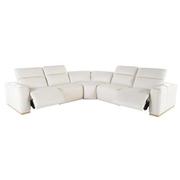 Galak Leather Power Reclining Sectional with 5PCS/2PWR  alternate image, 2 of 5 images.
