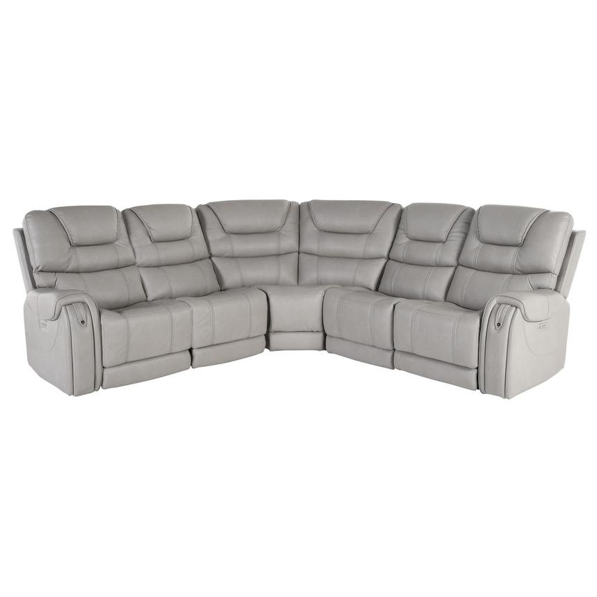 Capriccio Gray Power Reclining Sectional with 5PCS/2PWR  main image, 1 of 10 images.