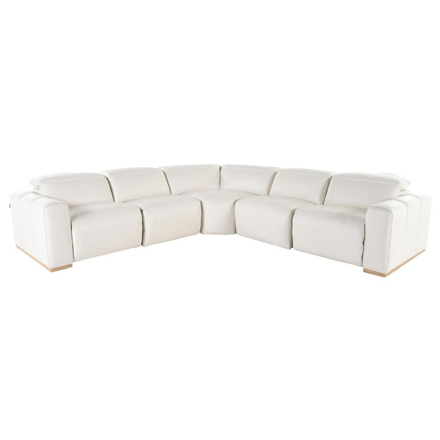 Galak Leather Power Reclining Sectional with 5PCS/3PWR main image, 1 of 6 images.