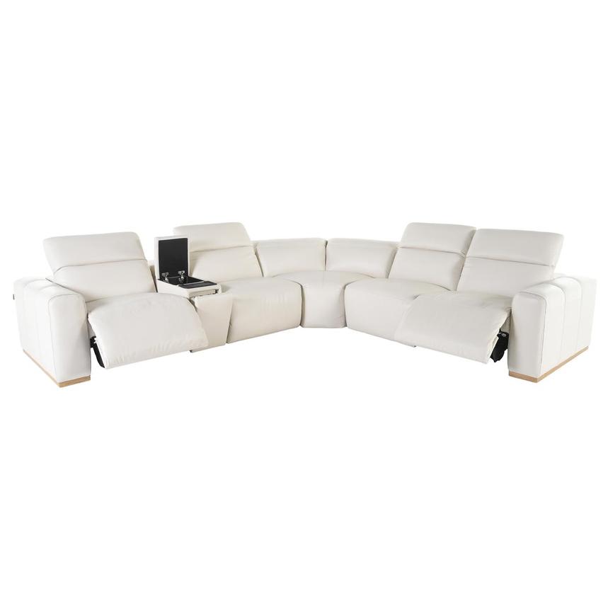 Galak Leather Power Reclining Sectional with 6PCS/2PWR  alternate image, 2 of 9 images.