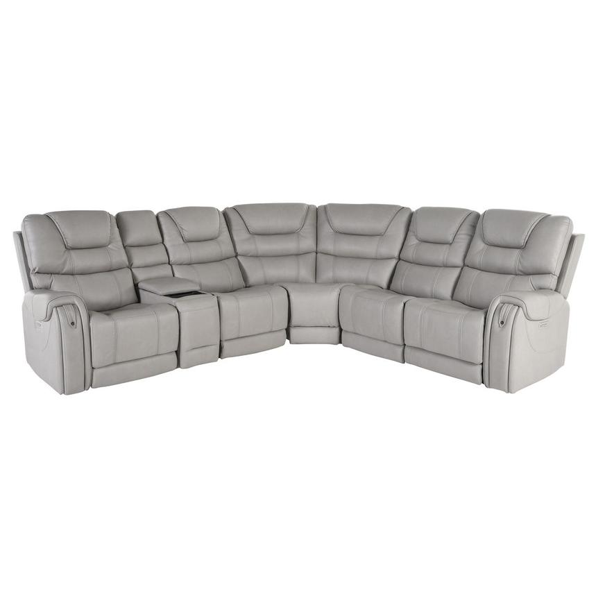 Capriccio Gray Power Reclining Sectional with 6PCS/3PWR  main image, 1 of 13 images.