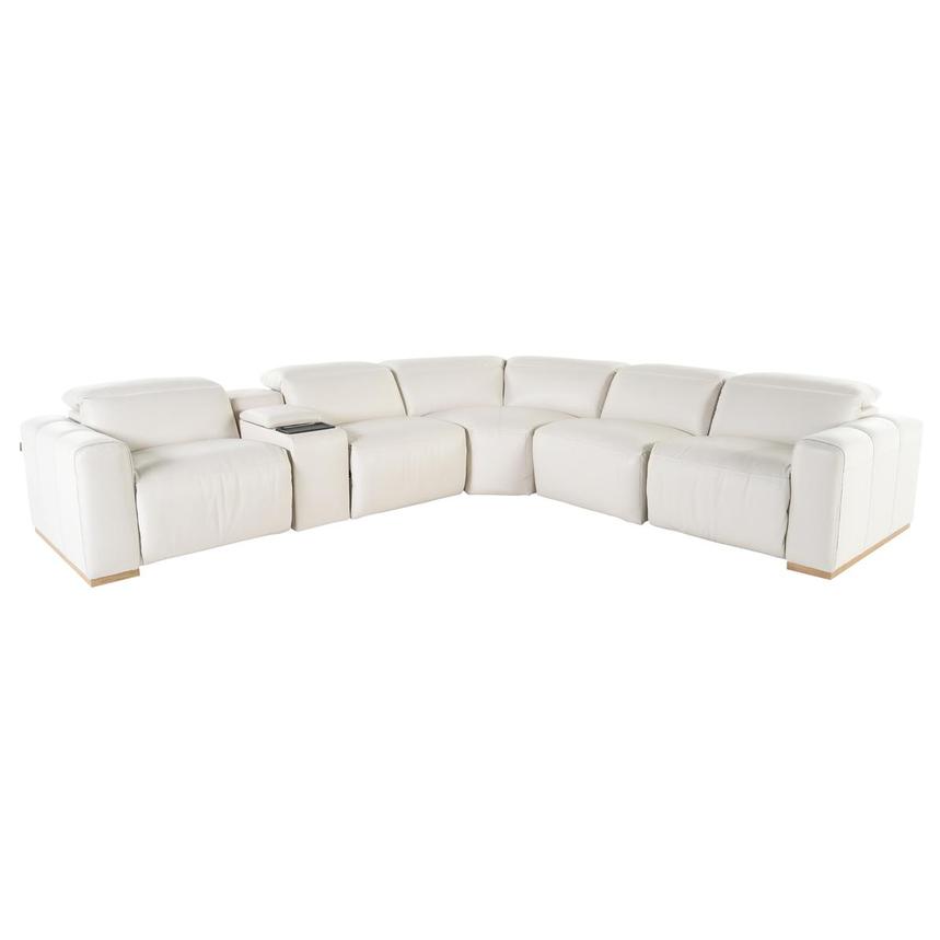 Galak Leather Power Reclining Sectional with 6PCS/2PWR  main image, 1 of 10 images.