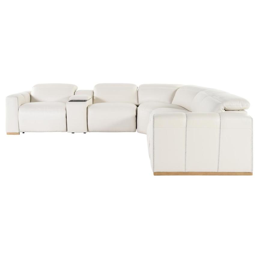 Galak Leather Power Reclining Sectional with 6PCS/3PWR  alternate image, 4 of 10 images.