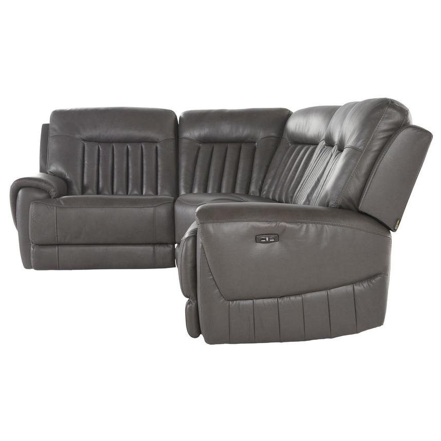 Devin Leather Corner Sofa with 4PCS/2PWR  alternate image, 3 of 5 images.