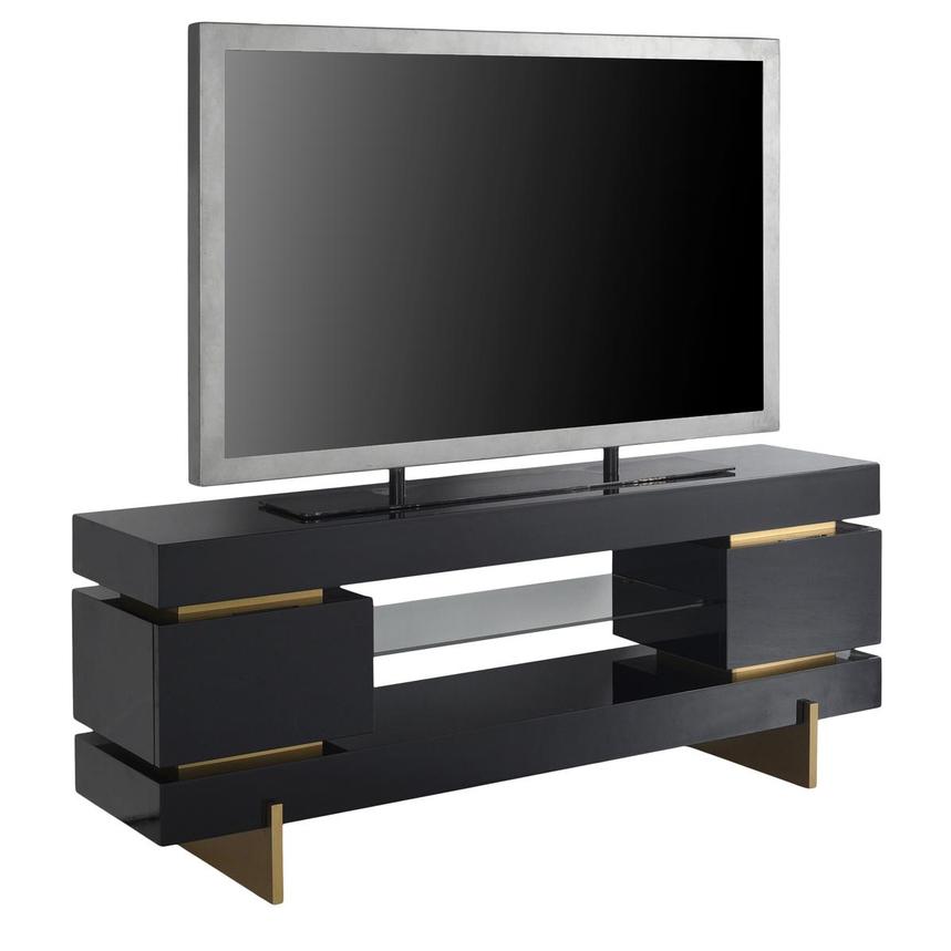 Darius Black Medium TV Stand  alternate image, 3 of 4 images.