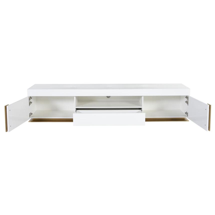 Grand Night White/Gold Gloss TV Stand  alternate image, 3 of 6 images.