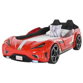 Snow Ev Red Twin Car Bed