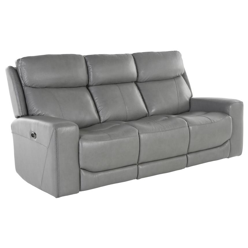 Ozzy Leather Power Reclining Sofa  alternate image, 2 of 5 images.
