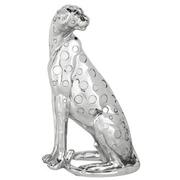 Silver Leopard Sculpture  main image, 1 of 4 images.