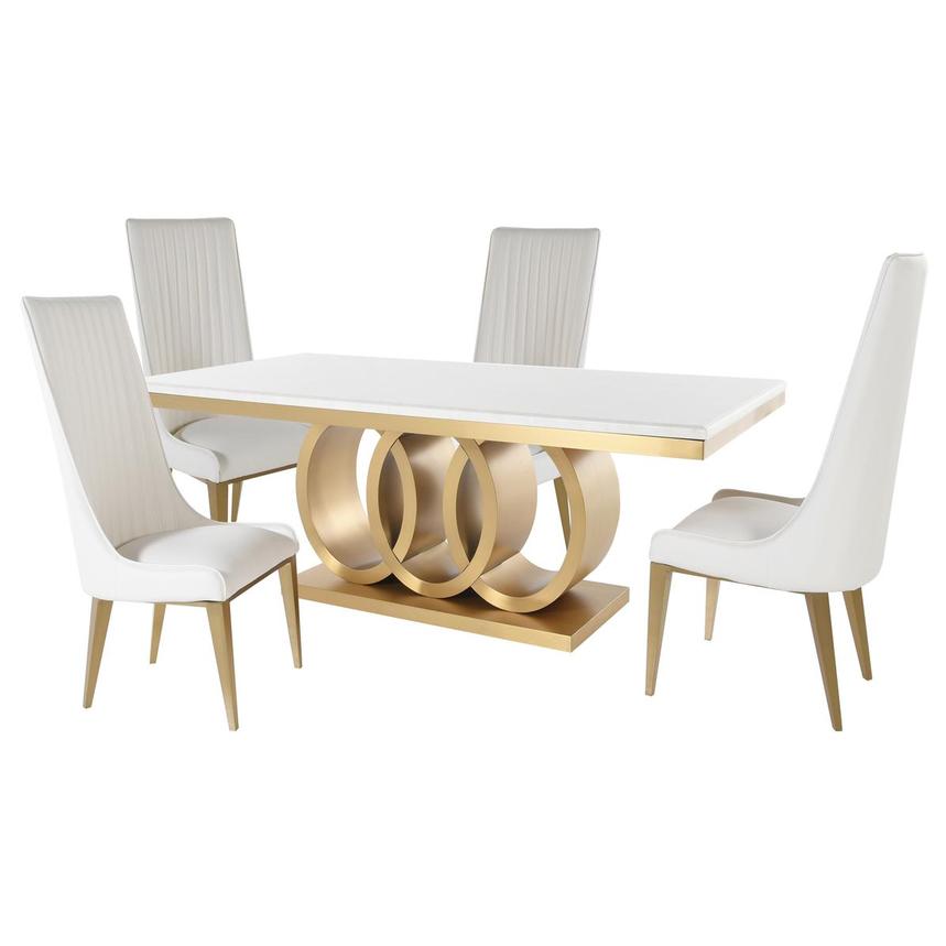 Lillian Gold 5-Piece Dining Set  main image, 1 of 8 images.