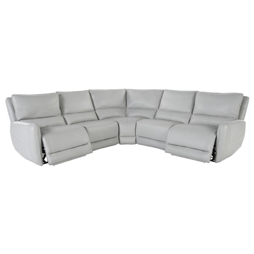 Georgia Leather Power Reclining Sectional with 5PCS/2PWR  alternate image, 2 of 4 images.