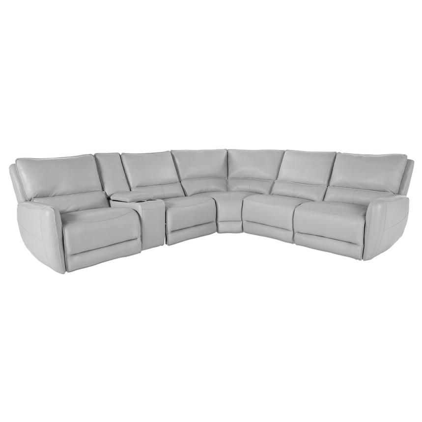 Georgia Leather Power Reclining Sectional with 6PCS/3PWR  main image, 1 of 5 images.