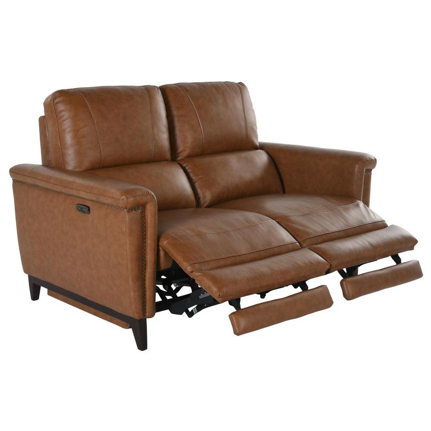 Lawrence Leather Power Reclining Loveseat  alternate image, 3 of 6 images.