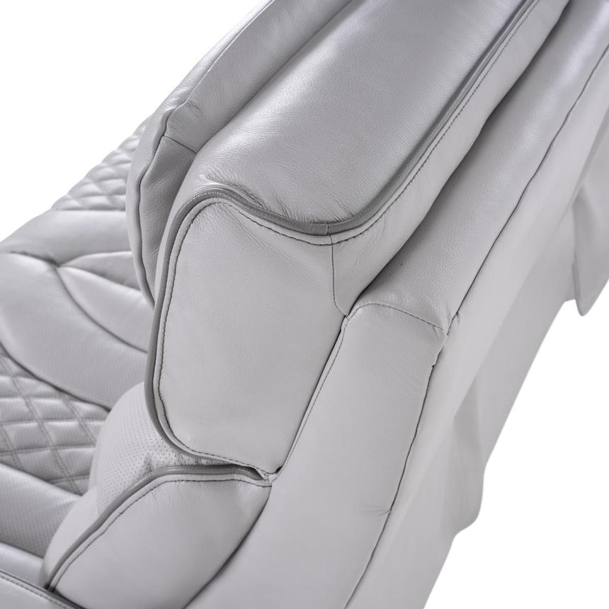 Pummel Gray Leather Power Reclining Sofa alternate image, 10 of 14 images.