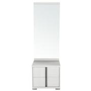 Tivo White Left Nightstand w/Mirror  main image, 1 of 4 images.