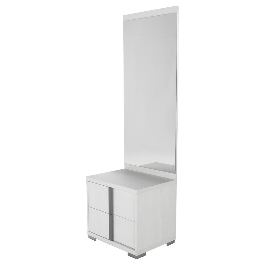 Tivo White Left Nightstand w/Mirror alternate image, 2 of 4 images.