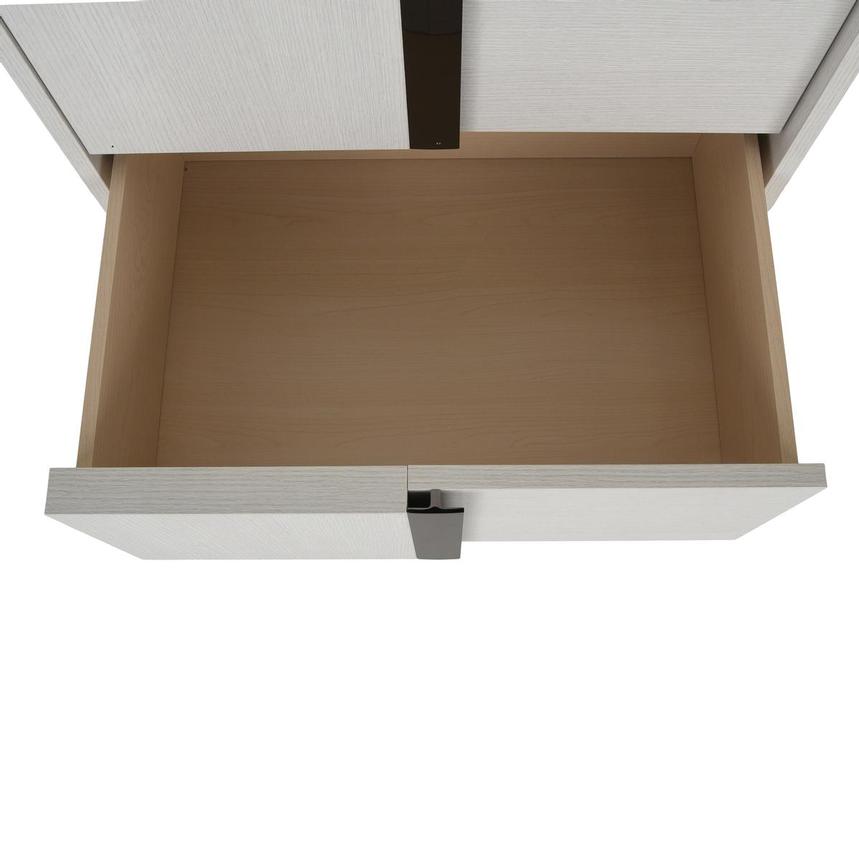 Tivo White Left Nightstand w/Mirror alternate image, 4 of 4 images.