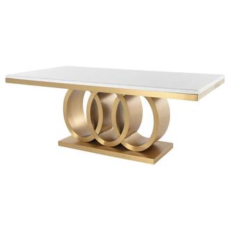 Lillian Gold Rectangular Dining Table