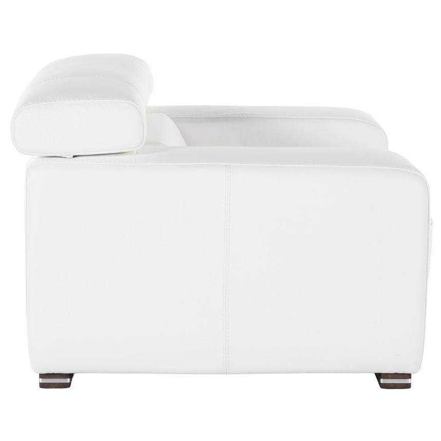 Grace White Leather Chair  alternate image, 4 of 7 images.