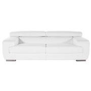 Grace White Leather Sofa  main image, 1 of 5 images.