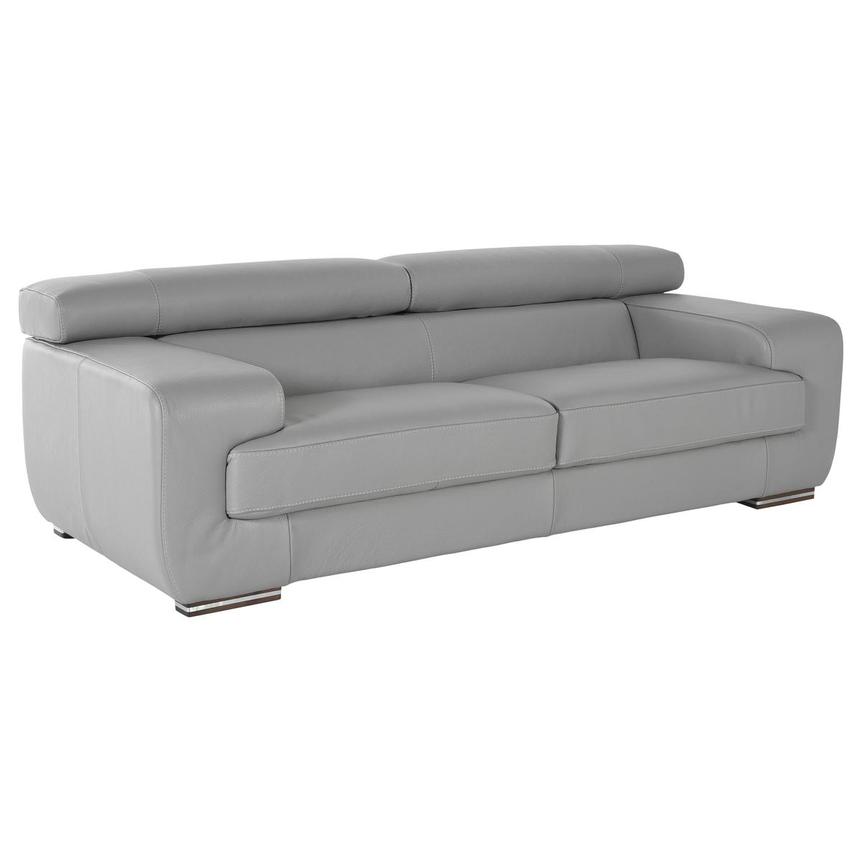 Grey leather 3 online and 2 seater sofa