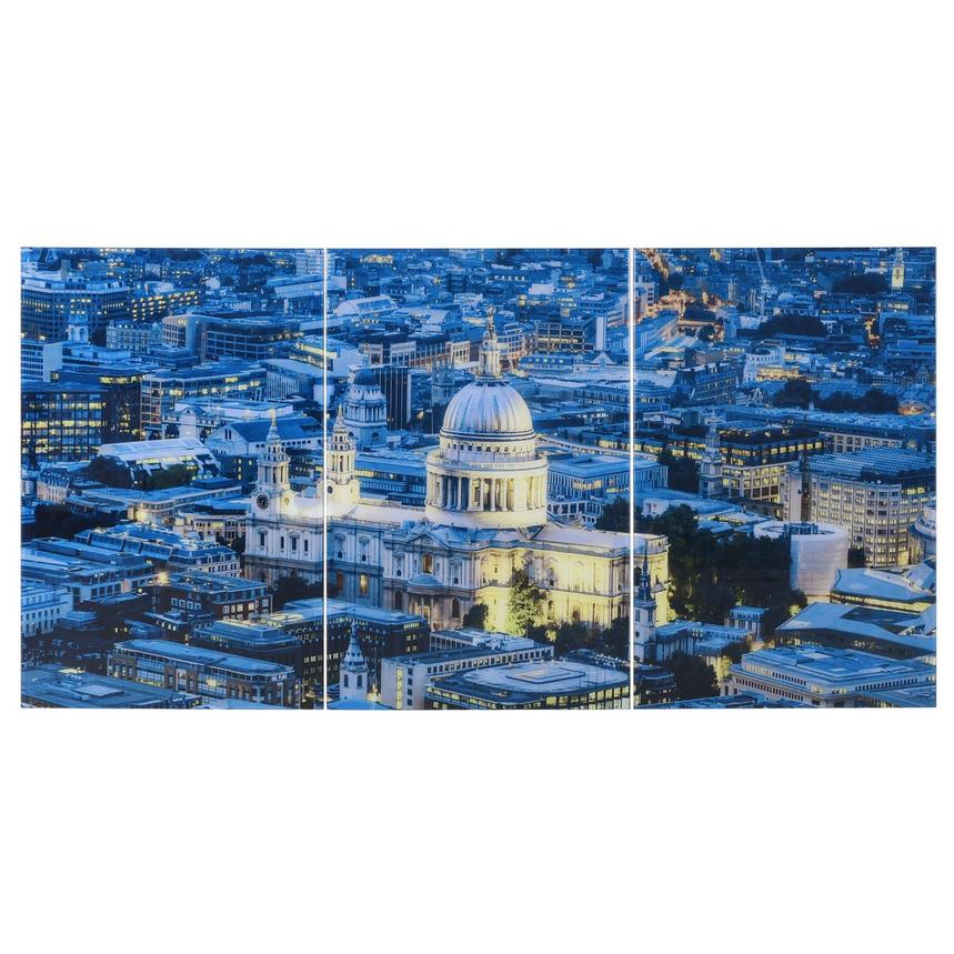 St Pauls Cathedral Set of 3 Acrylic Wall Art  main image, 1 of 2 images.