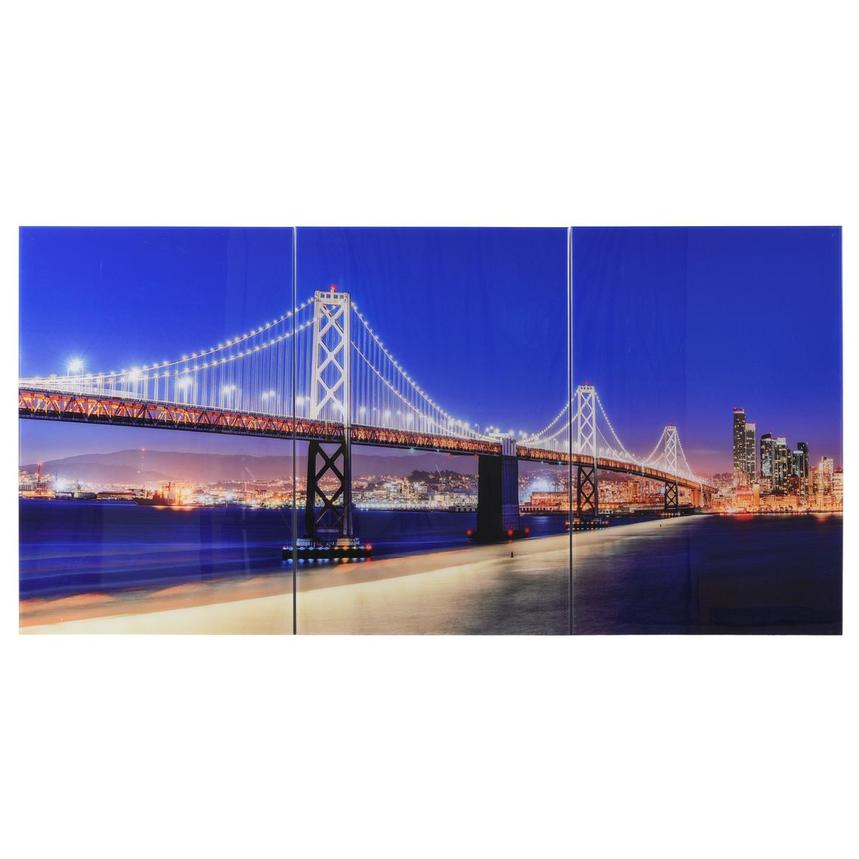Oakland Bay Bridge Set of 3 Acrylic Wall Art  main image, 1 of 2 images.