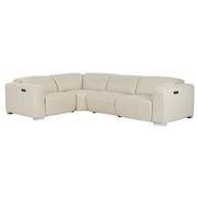 Samar Leather Power Reclining Sectional with 4PCS/2PWR  main image, 1 of 8 images.