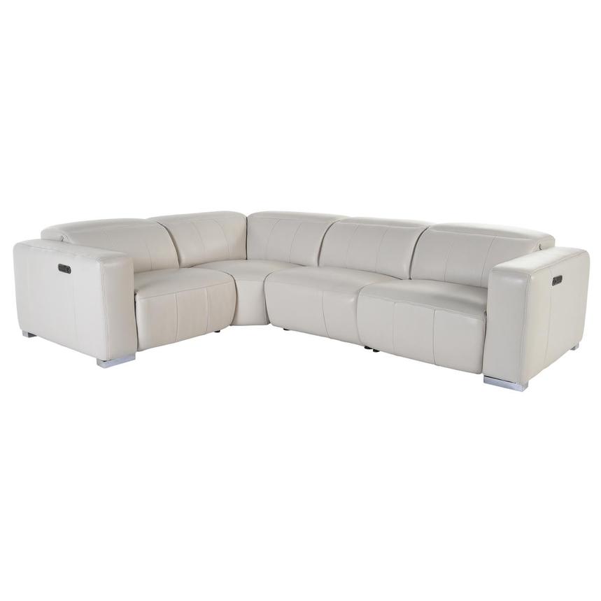 Samar Leather Power Reclining Sectional with 4PCS/2PWR | El Dorado ...