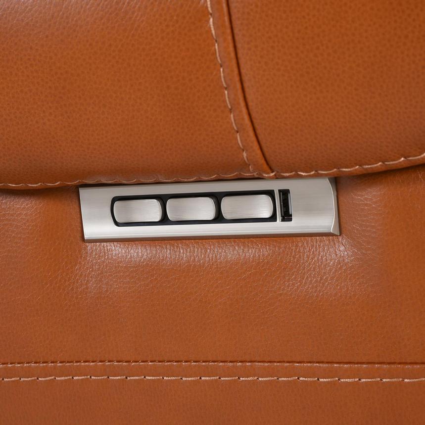 Rogelio Tan Leather Power Recliner  alternate image, 5 of 6 images.