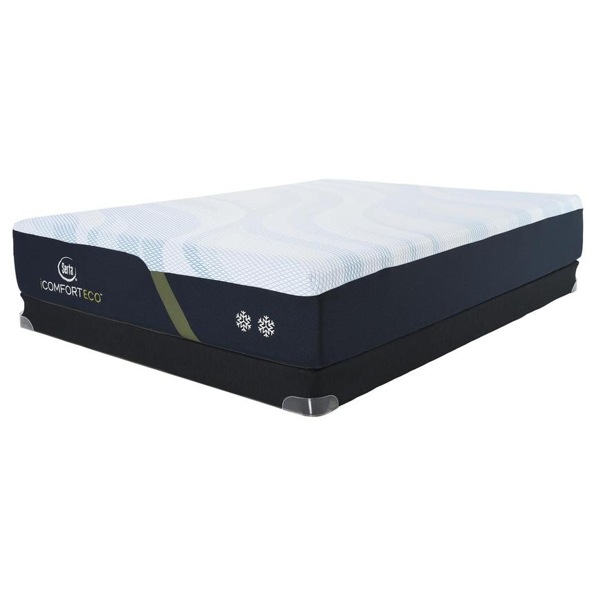 F10-Med Firm Queen Mattress w/Regular Foundation by Serta iComfortECO  main image, 1 of 4 images.