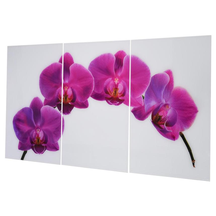 Orchidee Pink Set of 3 Acrylic Wall Art  alternate image, 2 of 2 images.